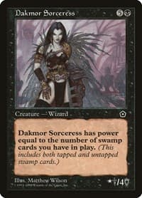 Dakmor Sorceress - Portal Second Age - Magic: The Gathering card