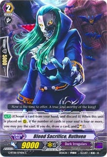 Blood Sacrifice, Ruthven - G-BT08: Absolute Judgment - Cardfight Vanguard card
