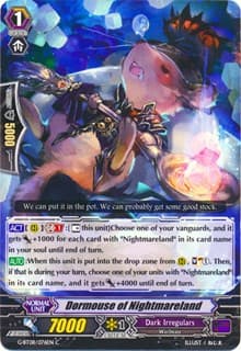 Dormouse of Nightmareland - G-BT08: Absolute Judgment - Cardfight Vanguard card