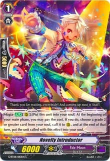 Novelty Introductor - G-BT08: Absolute Judgment - Cardfight Vanguard card