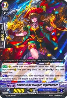 Seven Seas Pillager, Nightspinel - G-BT08: Absolute Judgment - Cardfight Vanguard card