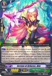 Screen of Arboros, Aila - G-BT08: Absolute Judgment - Cardfight Vanguard card