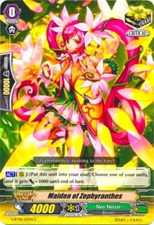 Maiden of Zephyranthes - G-BT08: Absolute Judgment - Cardfight Vanguard card