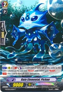 Rain Elemental, Pichan - G-BT08: Absolute Judgment - Cardfight Vanguard card