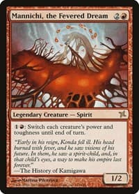 Mannichi, the Fevered Dream - Betrayers of Kamigawa - Magic: The Gathering card