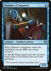Minister of Inquiries - Kaladesh - Magic: The Gathering card