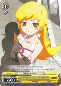 Vampire's Bond, Shinobu Oshino - NISEMONOGATARI - Weiss Schwarz card
