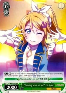 "Dancing Stars on Me!" Eli Ayase - Love Live! Vol. 2 - Weiss Schwarz card