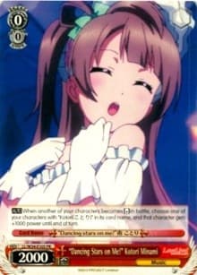 "Dancing Stars on Me!" Kotori Minami - Love Live! Vol. 2 - Weiss Schwarz card