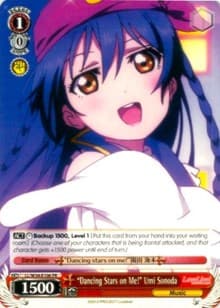 "Dancing Stars on Me!" Umi Sonoda - Love Live! Vol. 2 - Weiss Schwarz card