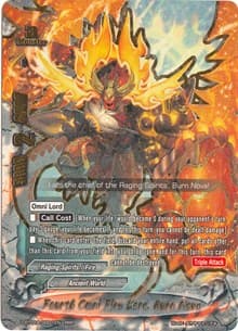 Fourth Omni Fire Lord, Burn Nova - Four Dimensions - Future Card BuddyFight card