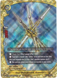 Star Pole Sword, Estrela - Four Dimensions - Future Card BuddyFight card