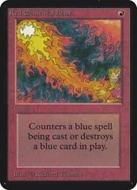 Red Elemental Blast - Alpha Edition - Magic: The Gathering card