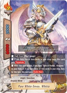 Pure White Envoy, Whitia - Four Dimensions - Future Card BuddyFight card