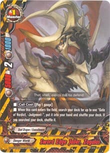 Sword Edge Jailer, Zagulus - Four Dimensions - Future Card BuddyFight card