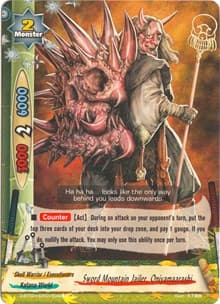 Sword Mountain Jailer, Oniyamaarashi - Four Dimensions - Future Card BuddyFight card