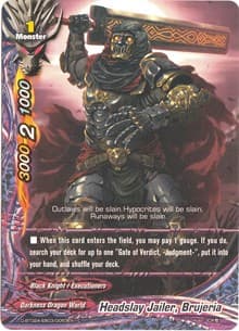 Headslay Jailer, Brujeria - Four Dimensions - Future Card BuddyFight card
