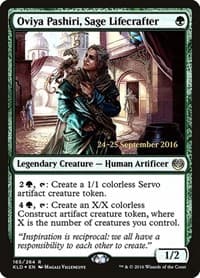 Oviya Pashiri, Sage Lifecrafter - Prerelease Cards - Magic: The Gathering card