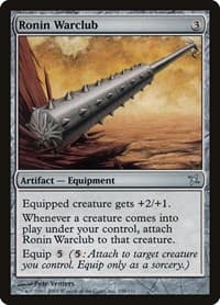 Ronin Warclub - Betrayers of Kamigawa - Magic: The Gathering card