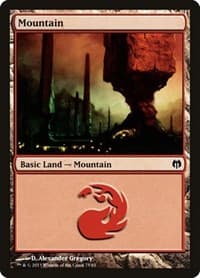 Mountain (75) - Duel Decks: Heroes vs. Monsters - Magic: The Gathering card