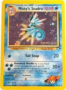 Misty's Seadra (Prerelease) - WoTC Promo - Pokemon card