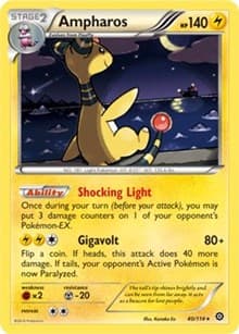 Ampharos - 40/114 (XY Steam Siege) - Deck Exclusives - Pokemon card
