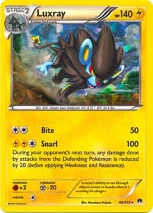 Luxray - 46/122 (Cracked Ice Holo) - Deck Exclusives - Pokemon card