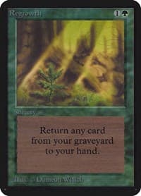 Regrowth - Alpha Edition - Magic: The Gathering card