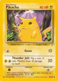 Pikachu - 58/102 (E3 Stamped) - Miscellaneous Cards & Products - Pokemon card