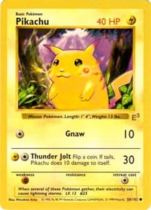 Pikachu - 58/102 (E3 Stamped with Red Cheeks) - Miscellaneous Cards & Products - Pokemon card