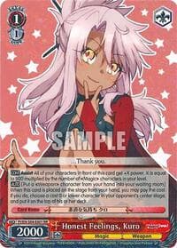 Honest Feelings, Kuro - Fate/kaleid liner PRISMA ILLYA DX - Weiss Schwarz card