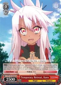 Temporary Retreat, Kuro (SR) - Fate/kaleid liner PRISMA ILLYA DX - Weiss Schwarz card