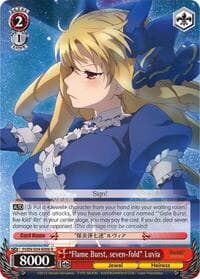 "Flame Burst, seven-fold" Luvia - Fate/kaleid liner PRISMA ILLYA DX - Weiss Schwarz card