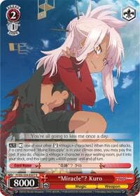 "Miracle"? Kuro - Fate/kaleid liner PRISMA ILLYA DX - Weiss Schwarz card