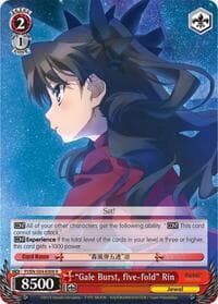 "Gale Burst, five-fold" Rin - Fate/kaleid liner PRISMA ILLYA DX - Weiss Schwarz card