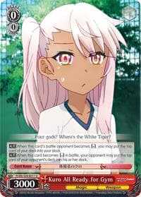 Kuro All Ready for Gym - Fate/kaleid liner PRISMA ILLYA DX - Weiss Schwarz card