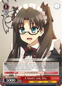 A Maid's Job, Rin - Fate/kaleid liner PRISMA ILLYA DX - Weiss Schwarz card