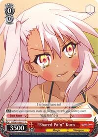 "Shared Pain" Kuro - Fate/kaleid liner PRISMA ILLYA DX - Weiss Schwarz card