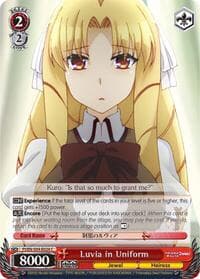 Luvia in Uniform - Fate/kaleid liner PRISMA ILLYA DX - Weiss Schwarz card