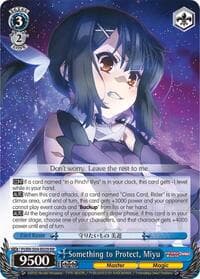 Something to Protect, Miyu - Fate/kaleid liner PRISMA ILLYA DX - Weiss Schwarz card