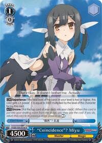 "Coincidence"? Miyu - Fate/kaleid liner PRISMA ILLYA DX - Weiss Schwarz card