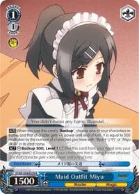 Maid Outfit Miyu - Fate/kaleid liner PRISMA ILLYA DX - Weiss Schwarz card