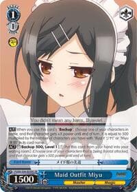 Maid Outfit Miyu (SR) - Fate/kaleid liner PRISMA ILLYA DX - Weiss Schwarz card