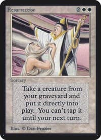 Resurrection - Alpha Edition - Magic: The Gathering card