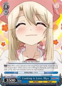 Cooking is Love, Illya - Fate/kaleid liner PRISMA ILLYA DX - Weiss Schwarz card