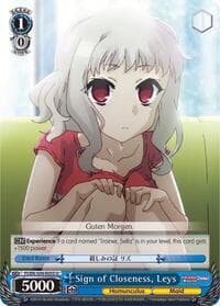 Sign of Closeness, Leys - Fate/kaleid liner PRISMA ILLYA DX - Weiss Schwarz card