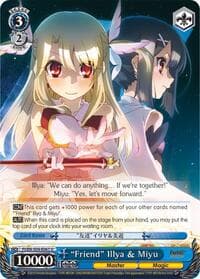 "Friend" Illya & Miyu - Fate/kaleid liner PRISMA ILLYA DX - Weiss Schwarz card