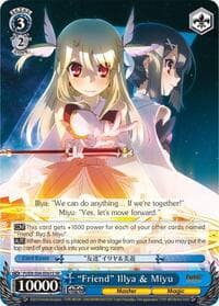 "Friend" Illya & Miyu (SR) - Fate/kaleid liner PRISMA ILLYA DX - Weiss Schwarz card