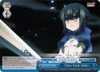 Class Card, Saber - Fate/kaleid liner PRISMA ILLYA DX - Weiss Schwarz card