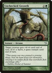 Unchecked Growth - Betrayers of Kamigawa - Magic: The Gathering card